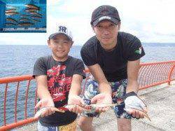 平磯海づり公園　投げ釣りでキスとベラをゲット