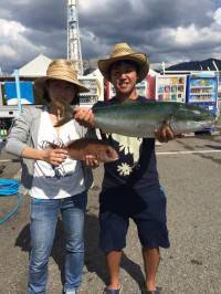 台風後渋い中メジロ釣っちゃいました！ マリ…