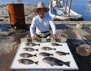 鷹島のカンドリにてグレ42㎝！！