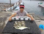 黒島の筏　アオイソメをエサにカワハギ・サバ…