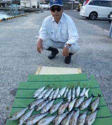 沖一文字内向きでイサギが好調でした♪
