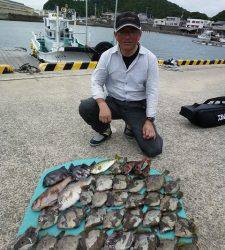 ヒラバエ　胴付きでカワハギの好釣果