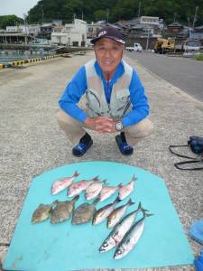 ヒラバエのカゴ釣りでチャリコ・カワハギ・イ…