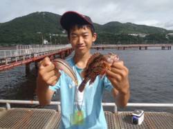 尼崎市魚つり公園　落とし込みでガシラ＆ベラ…