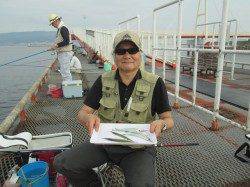 尼崎魚つり公園　今日もサビキ絶好調！　人気のサヨリも少しサイズUP