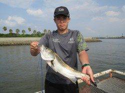 尼崎市立魚つり公園　サビキで大漁アジ・サンバソウなど