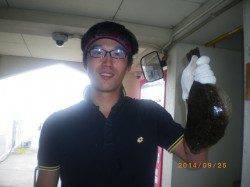 姫路市立遊漁センター　アジをエサにヒラメの釣果