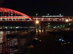 ポートアイランド北公園　西側船着場でサビキ&タチウオ狙い