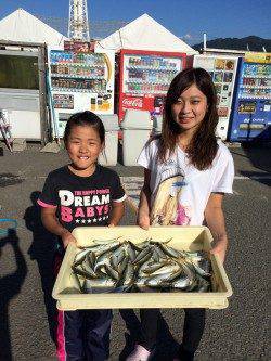 マリーナシティ海釣り公園　サビキでコノシロ・アジの釣果