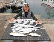 ルアーでタチウオ13本☆　ほかハマチ・シオ…