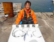 黒島の磯　ルアーでタチウオ6尾の釣果