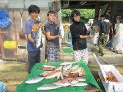 田井の海上釣り堀　メジロ・シマアジ・マダイ