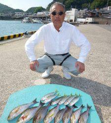 沖一文字内向き　カゴ釣りでイサギ・マルアジ・アイゴ・タチウオ