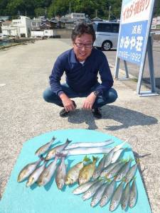 沖一文字内向き　カゴ釣りでイサギ・マルアジ…