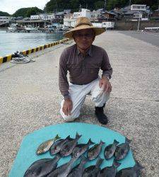 沖一文字内向き　カゴ釣りでアイゴ・グレ