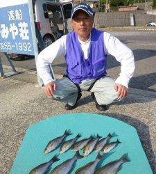 神谷一文字　カゴ釣りでイサギの釣果