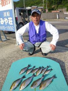 神谷一文字　カゴ釣りでイサギの釣果