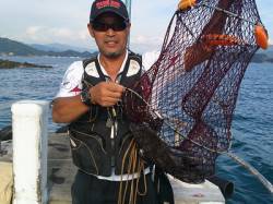 湯浅の磯　紀州釣りでチヌ　エサはボイル・ね…