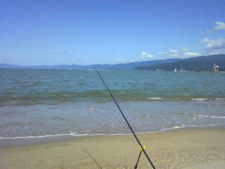 水晶浜で投げ釣り　濁りもなくキス・ベラ・ガ…