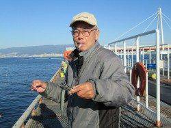 尼崎市立魚つり公園　フカセで良型チヌ　サヨリは今日は復活！