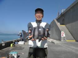 北港魚つり公園でサンバソウ34cm