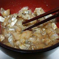 助松埠頭　ウキ釣りでタチウオ　太刀魚ユッケが絶品でした(*^^*)