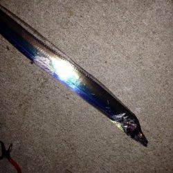 南港のタチウオ　暗くなってきた6時〜陽が落ちるまでにワインドで二本