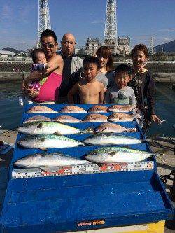 マリーナシティ海洋釣り堀　マダイに青物に超大漁