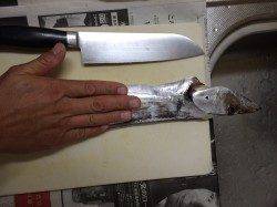 貝塚　ワインドでタチウオ、ショートバイトが続く中うれしい1本！