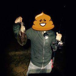 由良海つり公園　台風前のエギング釣果でアオリイカのトンカツサイズ