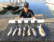 黒島の磯　ヤエンのアオリイカ0.7kgや0…