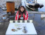 黒島の筏ヤエンでアオリイカ0.9kg　黒島…