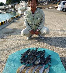 神谷一文字 のませ釣りでメジロイ・ハマチの釣果!