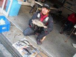 キハチ磯、長磯でフカセ釣り　アイゴ・グレ・カワハギの釣果