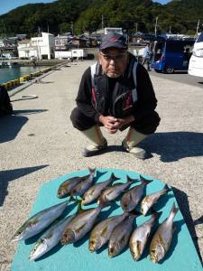 ヒラバエでイサギが良く釣れました☆　神谷一…