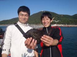 須磨海づり公園　サビキにイシガキダイがかか…