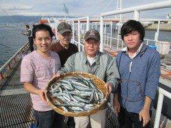 尼崎市立魚つり公園　サヨリ釣りが初めてでも数釣り楽しめたほど好調♪　