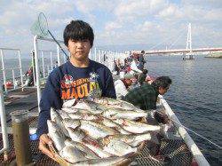尼崎市魚つり公園　ウキ釣りでセイゴ17尾の釣果の方も