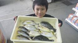 ノベ竿でメッキなど大量！お子様釣果