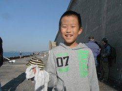 三連休、北港魚つり公園でファミリーフィッシング！