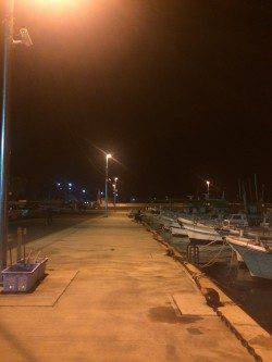 小島にてウキ釣り　メバルは釣れずスズキが釣れました