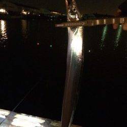 汐見埠頭にてタチウオ16匹　サンマのエサが食い込みよかったです♫