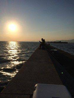 武庫川尻一文字　ドジョウテンヤのタチウオは良型サイズが狙えます