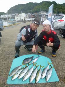 ヒラバエ 　カゴ釣りでハマチ狙えます