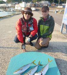 ヒラバエにてフカセ釣りでハマチの釣果　