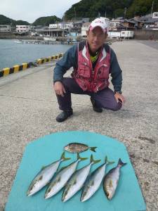 ヒラバエでカゴ釣り　青物好釣！