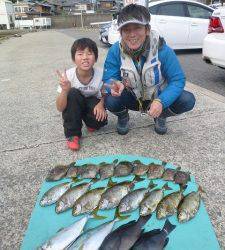 ヒラバエでカゴ釣り　青物好釣！