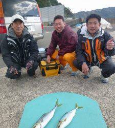 神谷一文字　かご釣りでハマチの釣果、バラシもありました