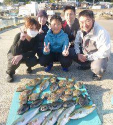 神谷一文字　カゴ釣りでハマチ・カワハギなど　ノマセではメジロも