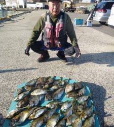 ヒラバエでアイゴ・カワハギ、神谷一文字でアイゴ・カワハギ・グレ